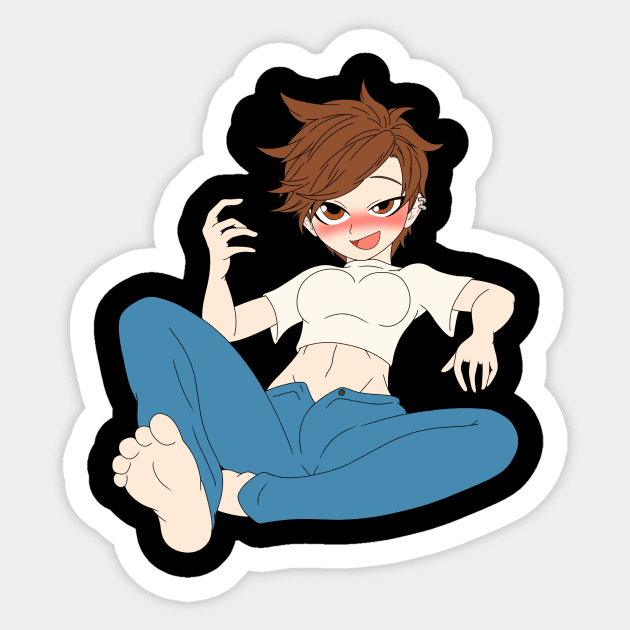 Drunken Tracer Sticker by Lyondor